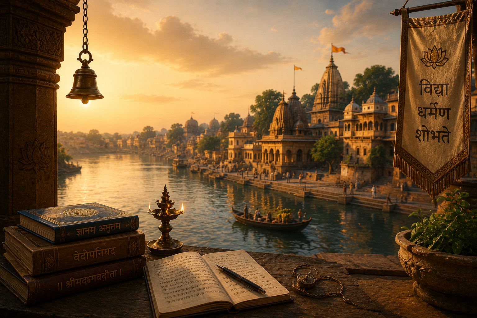 India scenery inspired by Hindu mythology for kids in The Panchanad Chronicle